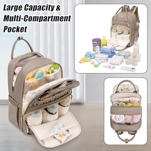 Tealari travel backpack with changing pad and stroller straps