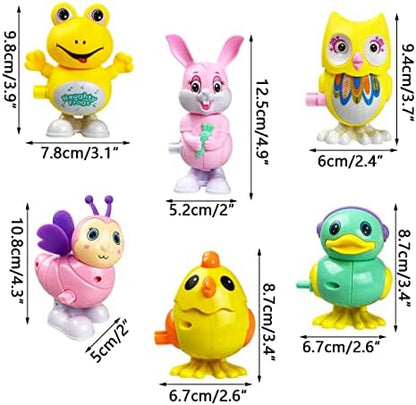 Anditoy six piece children holiday gift pack arranged neatly inside a party favor basket.