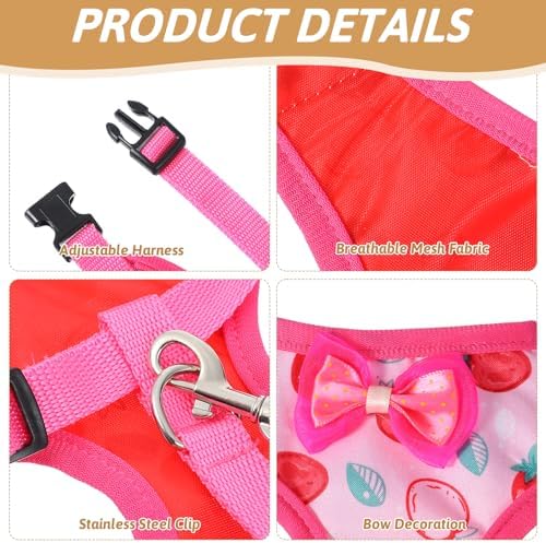 Prasacco premium chicken leash set close up view of the secure stainless steel attachment clips and nylon straps