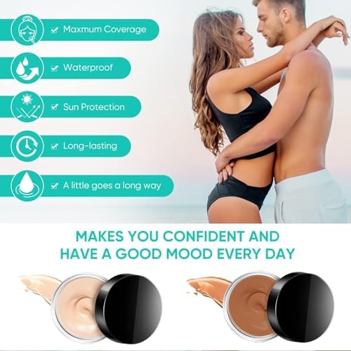 Itecfreely dual color body concealer pots open view