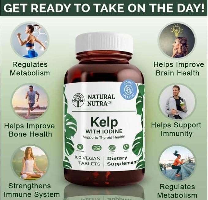 Vegan sea kelp capsules by Natural Nutra for immune strength