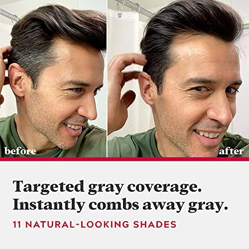 Side angle of the Just For Men Dark Blond box showing product specifications and the no-mix formulation details.