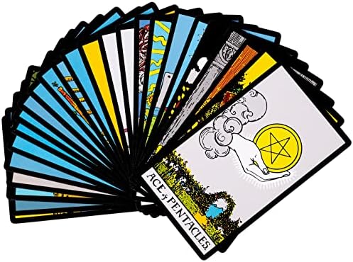 Detailed view of traditional Smith-Waite tarot artwork on Vitacera deck