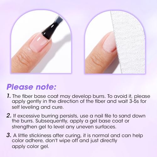 Gellen fiber reinforced gel base for damaged nails