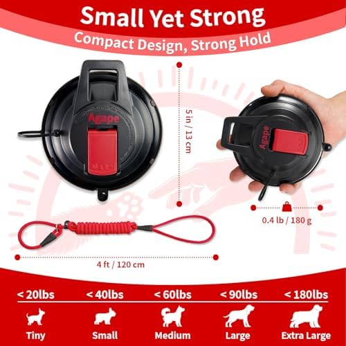Agape heavy duty suction cup showing button mechanism
