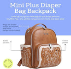 Itzy Ritzy Mini Plus Diaper Bag side profile showing bottle pockets
