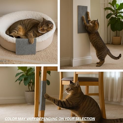 Three pack layout of the 23.6 inches by 11.8 inches cat wall corner scratcher
