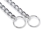 Durable no pull metal chain choker for large breed dogs walking