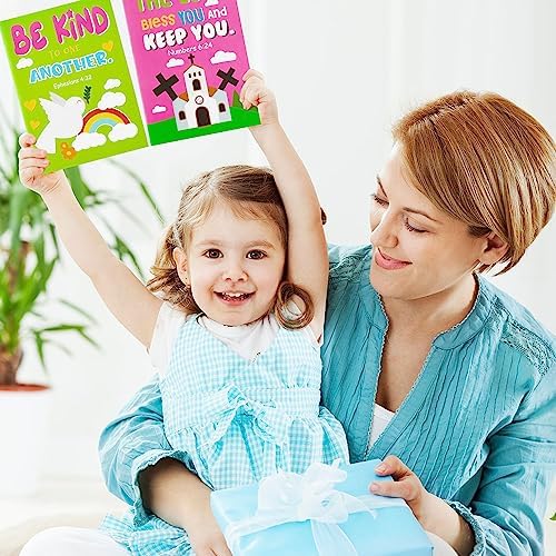 Dvbonike scripture themed mini coloring sheets pack for kids educational rewards.