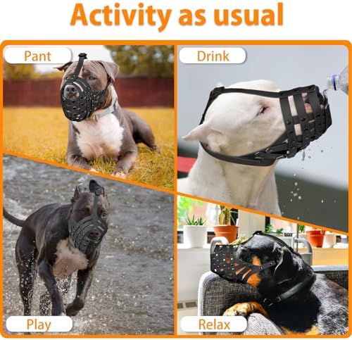 Components of Mayerzon adjustable dog training muzzle