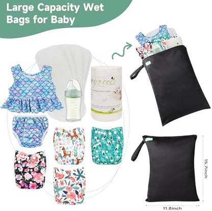 Wegreeco wet dry bag hanging on a stroller handle