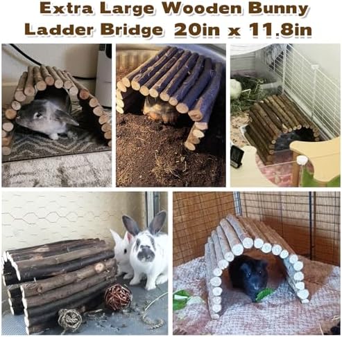 PINVNBY wooden bridge configured as a tunnel hideout for small animals