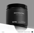 Toniiq high purity resveratrol bottle with capsule count