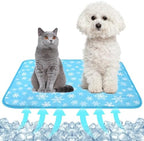 NACOCO dog and cat cooling cushion showing the self cooling breathable nylon fabric texture up close.