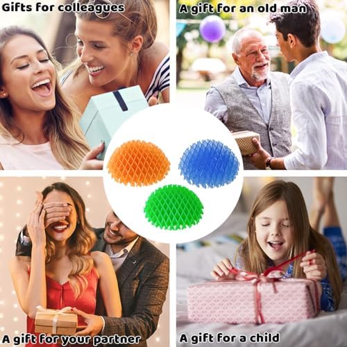 Side view of multiple colorful worm fidgets arranged neatly in a row for kids.