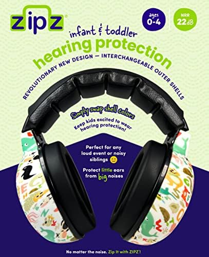 Zipz earmuffs showing interchangeable magnetic shell design