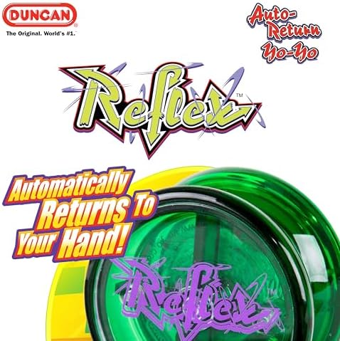 Duncan Reflex yo-yo green side profile showing wide shape