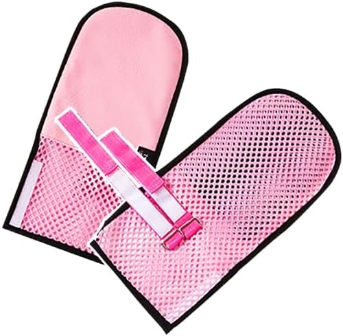 Skinew Balance DR Dementia Restraint Mittens pink front view for patient safety.