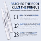 Side view of GemÃ¤chlich ZuHause nail repair pen for brittle nails