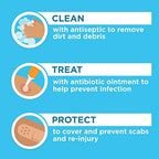 Band-Aid brand first aid products flexible gauze roll dimension details.