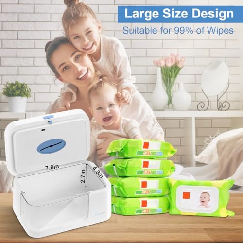 Portable USB powered baby wipe warmer for nursery use