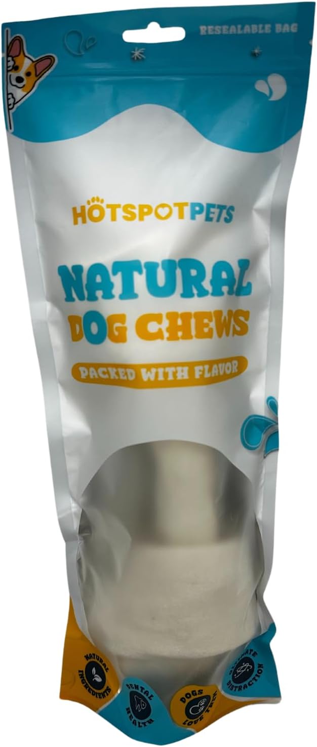 Hotspot Pets durable ten inch rawhide roll for heavy chewing dogs