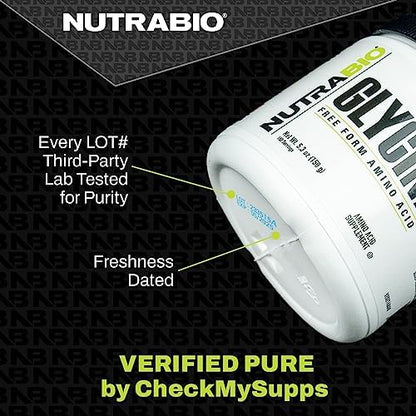 NutraBio premium quality glutathione booster amino acid capsules close up
