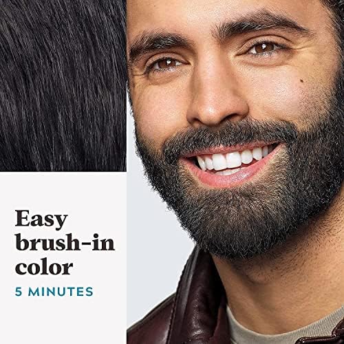 Just For Men facial hair color gel with keratin and biotin ingredients list back view
