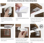 Full pack of 10 Pabesim invisible baby proofing cabinet latches