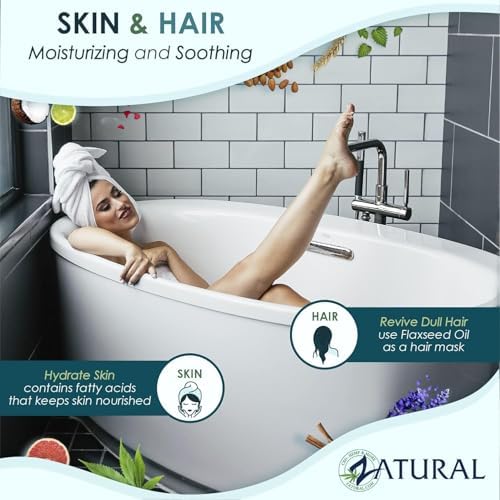 Zatural liquid flaxseed oil rich in omega 3 alpha linolenic acid