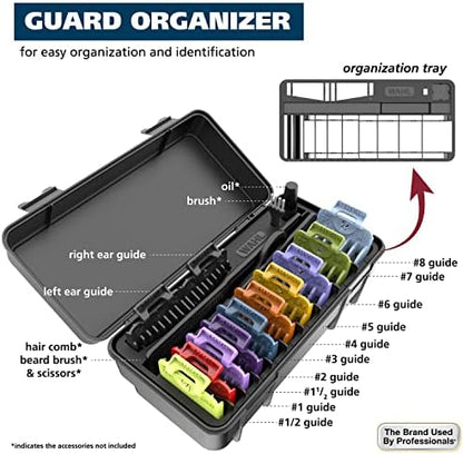 Premium black storage case for Wahl clipper accessories