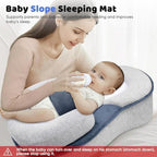 Tibue memory foam infant lounger showing ergonomic head groove