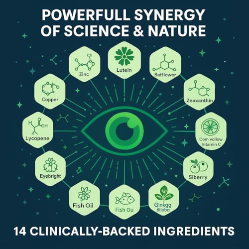 Evervision 14 in 1 eye health supplement label details