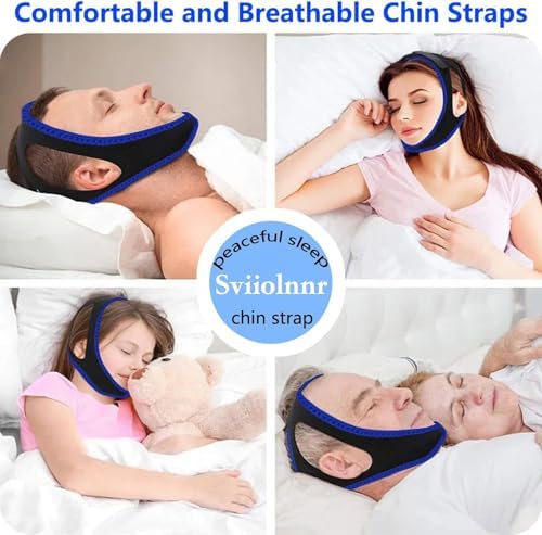 High elasticity traceless blue and black snoring solution belt