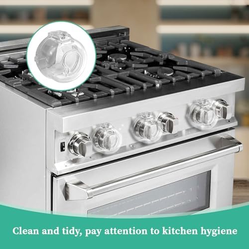 Heat resistant material detail of stove knob guards