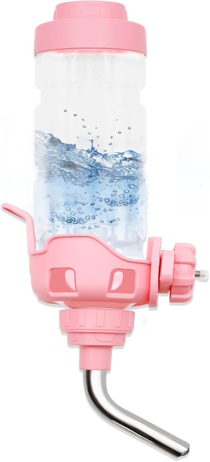 Vannon Rabbit Water Bottle for Cage, Top Fill 34oz Bunny Water Bottle No Drip Automatic Water Dispenser for Dog, Rabbit, Guinea Pig & Small Animals Hanging Cage Water Bottle - Image 10