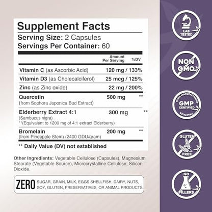 Gade Nutrition 5 in 1 seasonal health complex bottle placed upright.