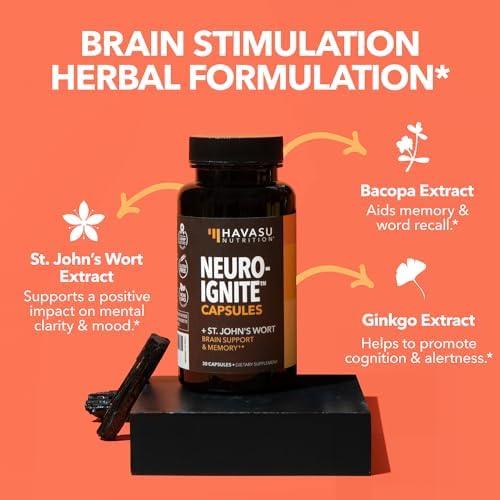 Authentic USA imported Havasu Nutrition brain supplement for mental clarity package back view