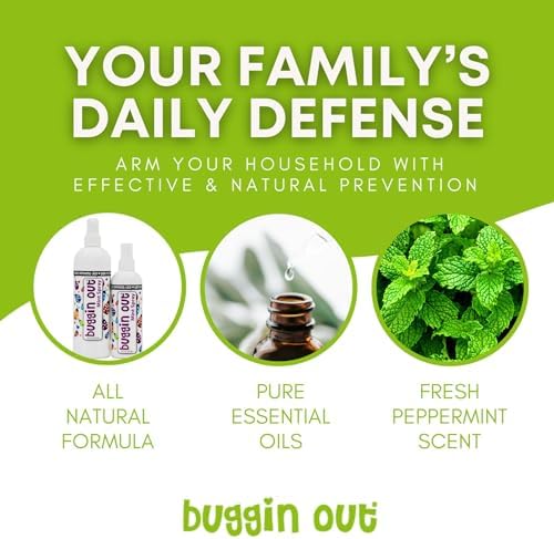 Buggin Out Mystical Mint spray being applied to hair for detangling