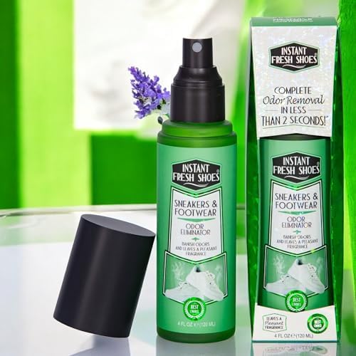 Imported USA shoe deodorizer packaging showing lavender ingredients