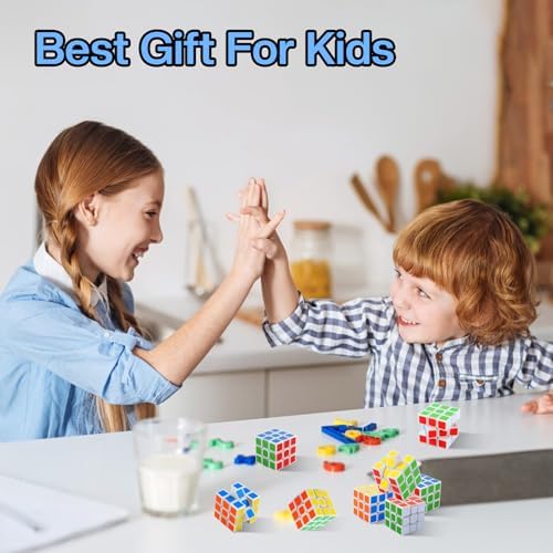 Piegricdiat stress relief small magic cubes showcasing the smooth twisting rotational mechanism.