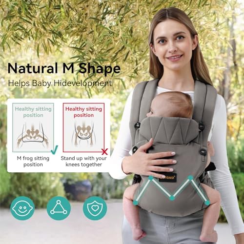 Side view of BethBear newborn to toddler baby carrier