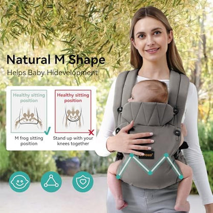 Side view of BethBear newborn to toddler baby carrier
