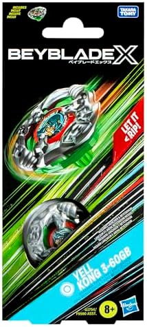 Beyblade X Yell Kong 3-60GB components including ratchet and bit