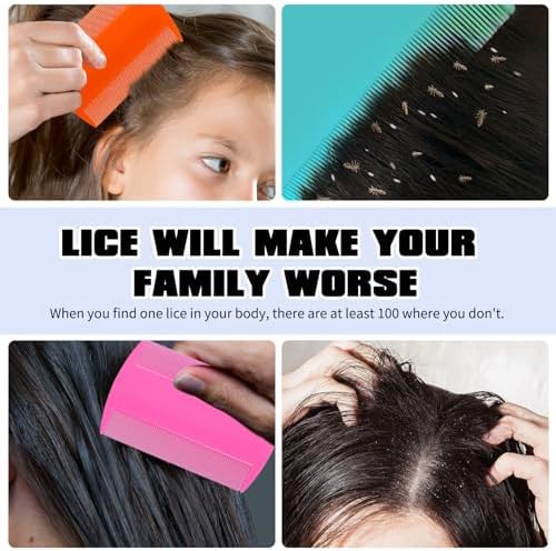 Anti slip handle design on professional lice removal tools.