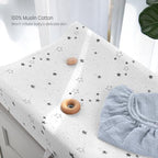 Termichy breathable muslin infant sheet on changing pad