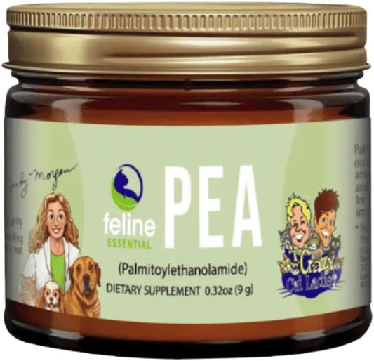 Dr. Judy Morgan Feline Essentials PEA supplement jar front view