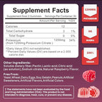 Soochic Potassium Citrate supplement bottle back label details