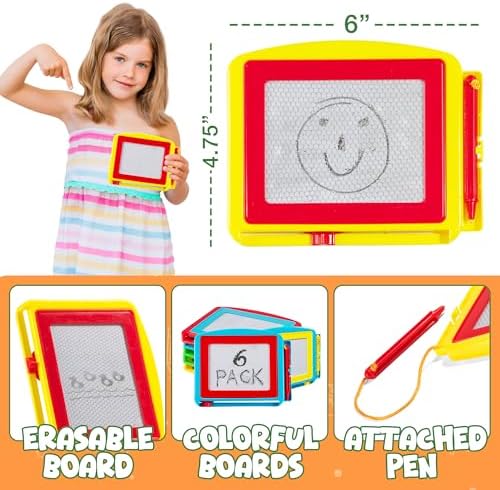 Detailed view of the magnetic stylus and sliding eraser on Bedwina doodle board
