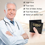 Compression foot sleeves for reducing swelling and heel pain.